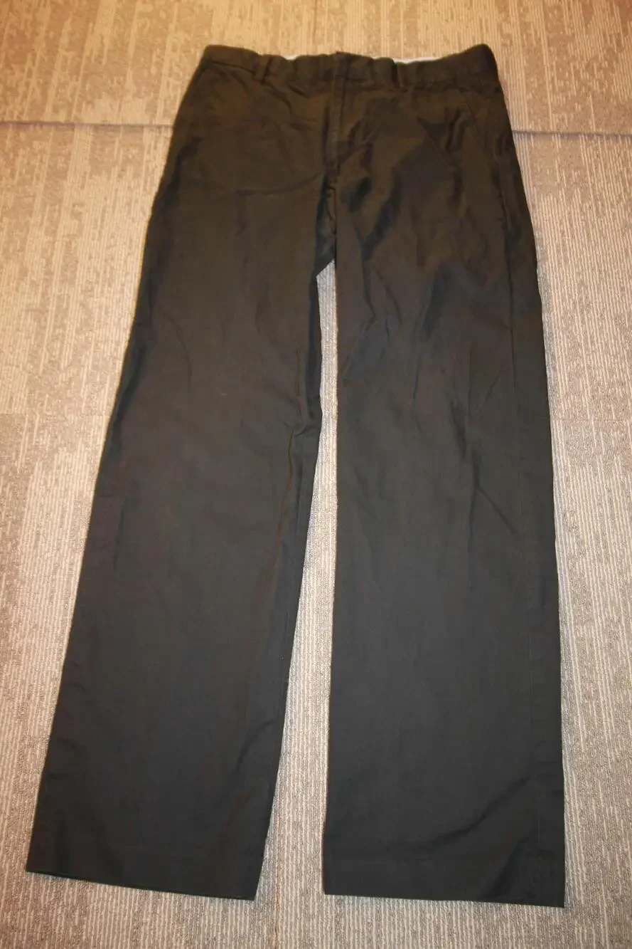 Banana Republic Pants Mens 34x32 Black Chino Flat Front Straight Leg Casual